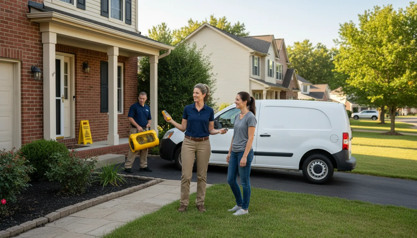 Residential water damage restoration in Peach Bottom, PA